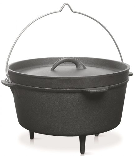 kociołek żeliwny barbecook z pokrywą